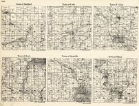 Rock County - Bradford, Lima, Union, Rock, Janesville, Milton, Wisconsin State Atlas 1930c